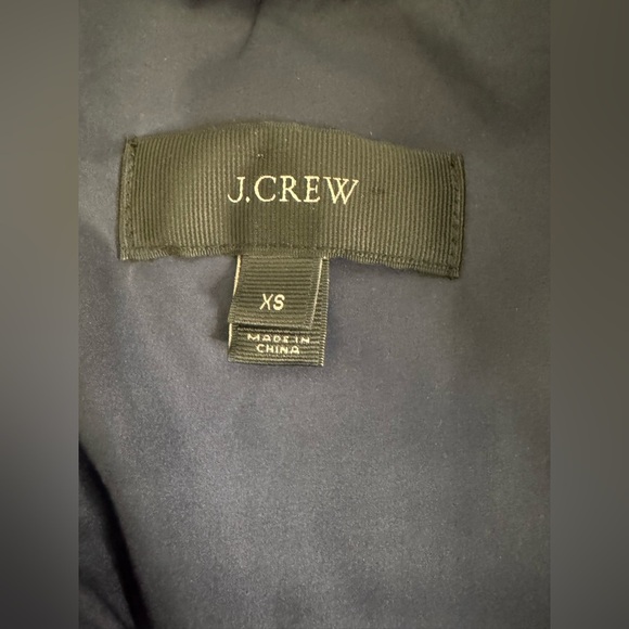 J.Crew Woman’s Excursion Quilted Fall Warm Puffer Vest Pin Stripe Navy Blue XS - Picture 6 of 8